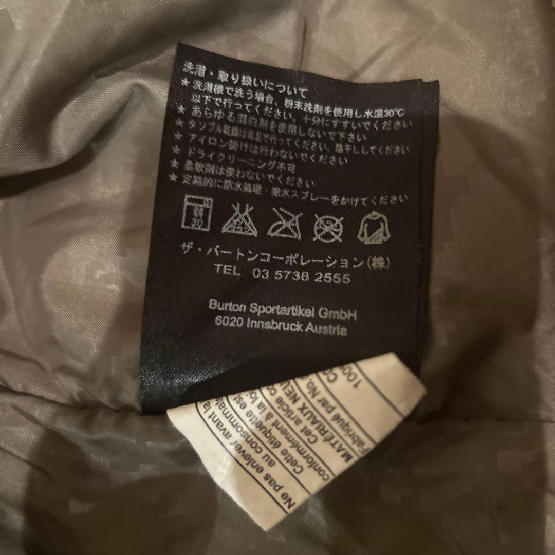 BURTON 迷彩柄 スノーボードジャケット Mサイズ