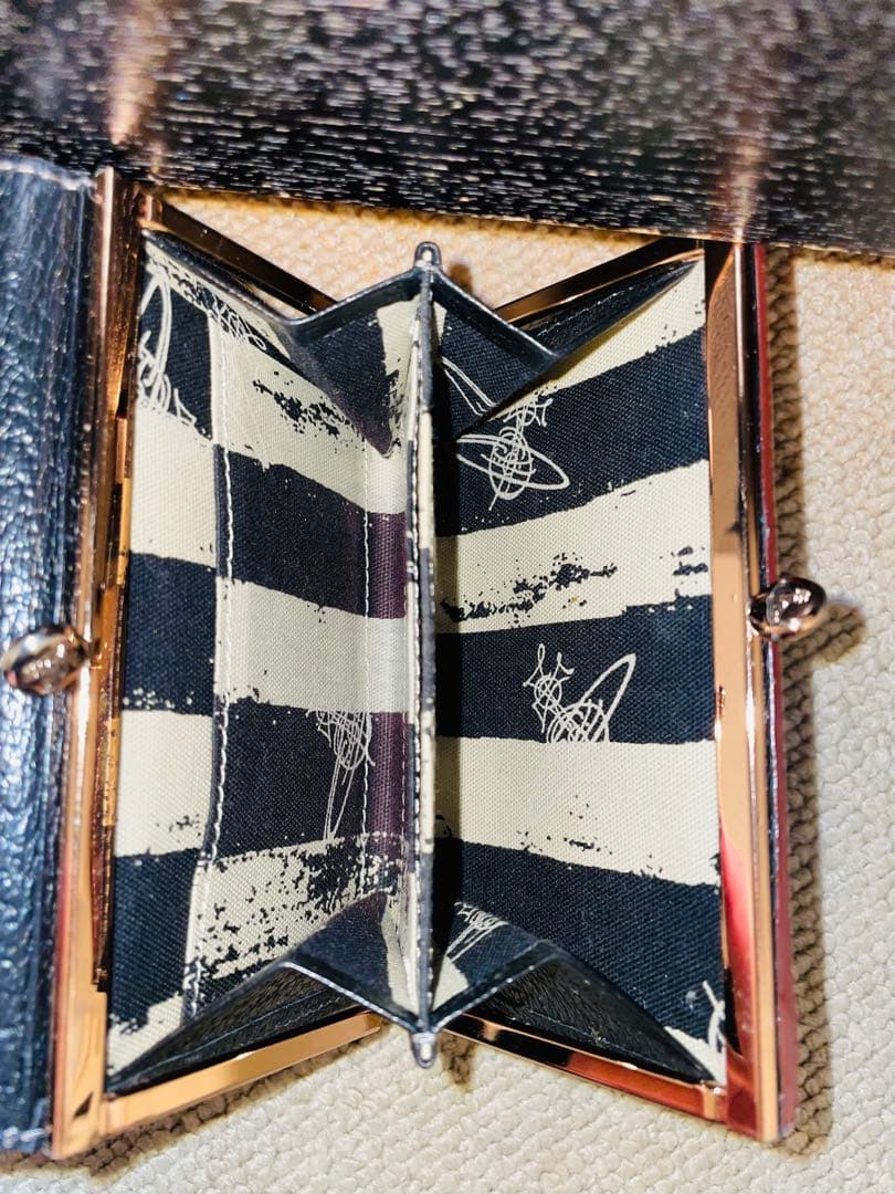 美品✨Vivienne Westwood 折り財布 レザー ブラック