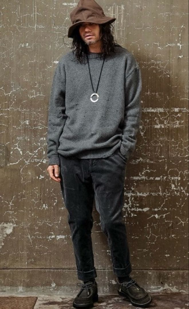 パンツ EGO TRIPPING WIDE FOLDBACK TROUSERS(CH)