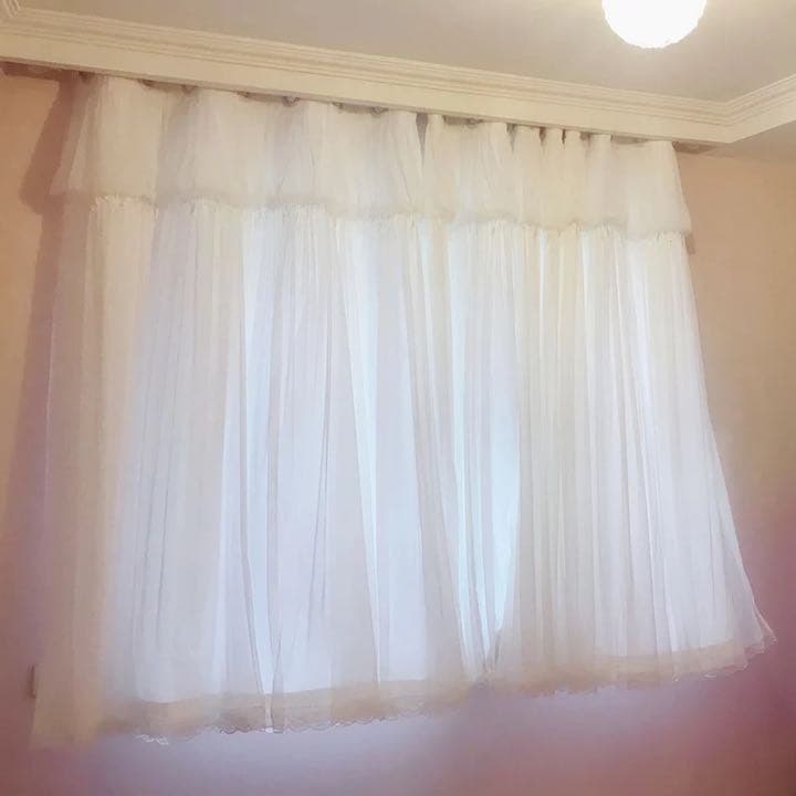 92 カーテン オーダーカーテン ホワイト 一体型カーテン  アジャスターフック