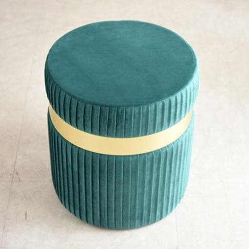 円柱型スツール グリーン大