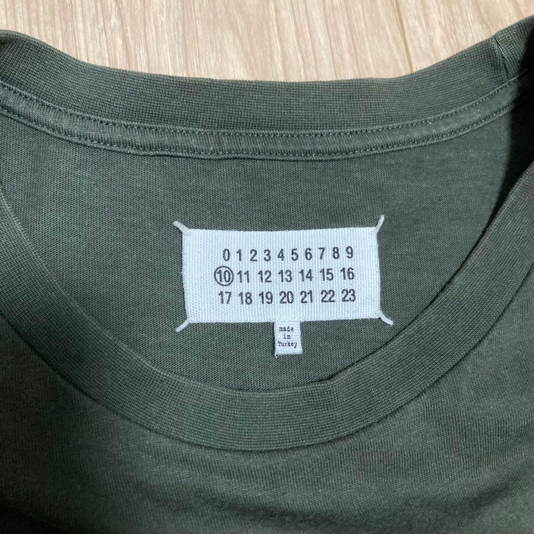 マルタンマルジェラ　ロンT オーバーサイズ　カーキ　50