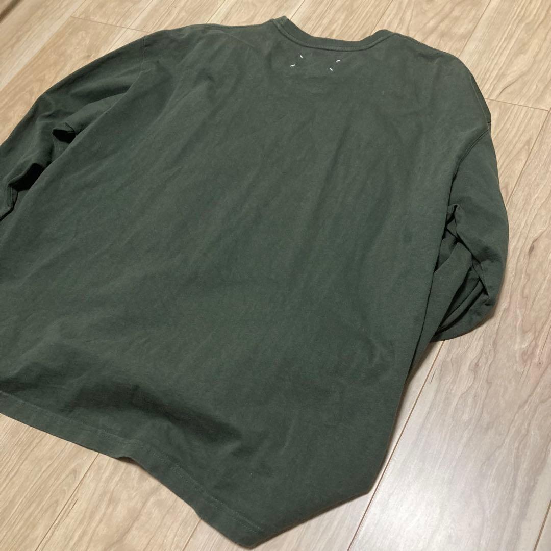 マルタンマルジェラ　ロンT オーバーサイズ　カーキ　50