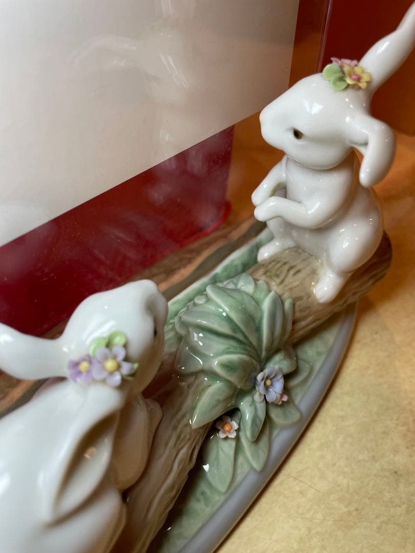 LLADRO 写真たて　ウサギ