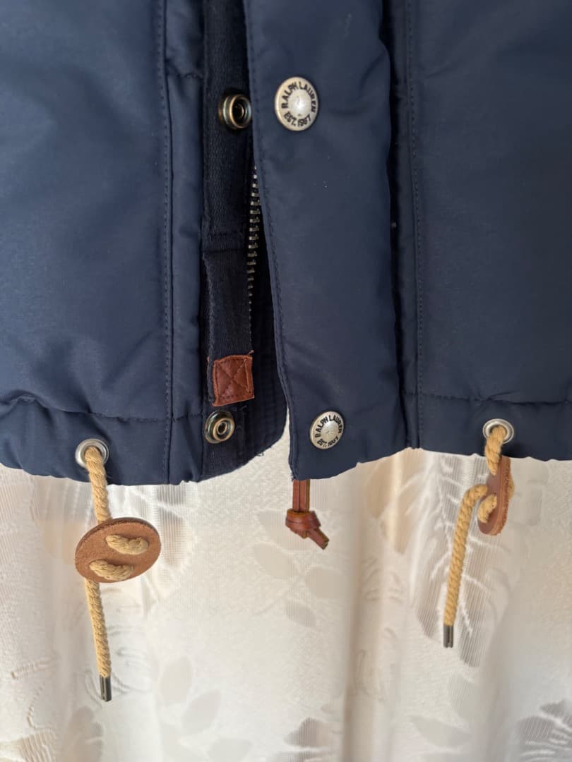 【美品】ポロラルフローレン ダウンベストS フード 2WAY仕様