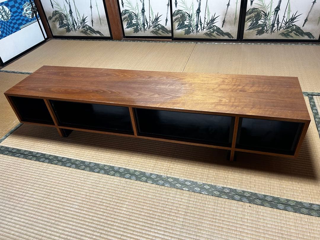 木製ラック・ウッドラック Landscape Products Cabinet Low Walnut