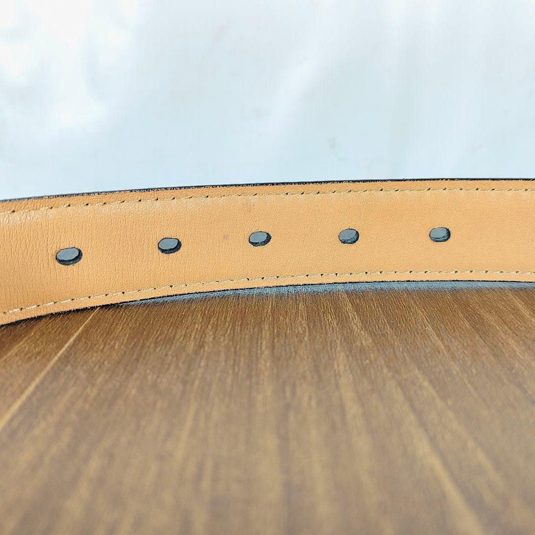 【極艶黒極上品】シェルコードバン Paul Smith 高級艶黒馬革ドレスベルト