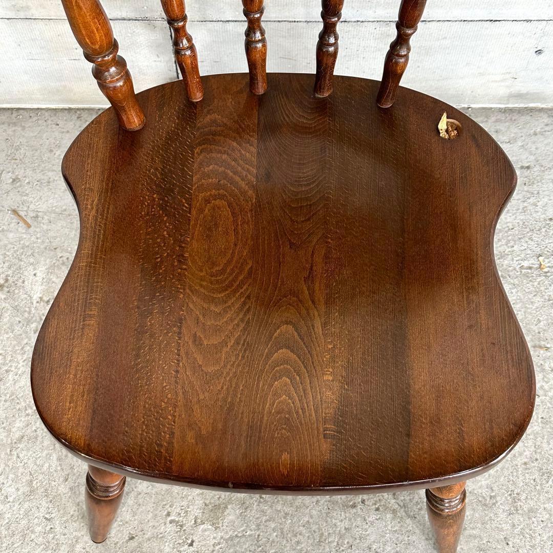 ✿訳あり✿ 昭和レトロ60s〜70s 飛騨産業 キツツキマーク ダイニングチェア