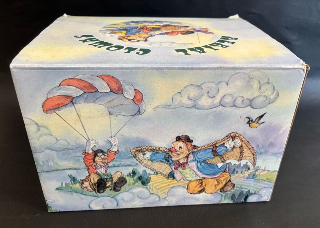 アンティーク 気球 ピエロ AERIAL CLOWNS 陶器 インテリア レトロ