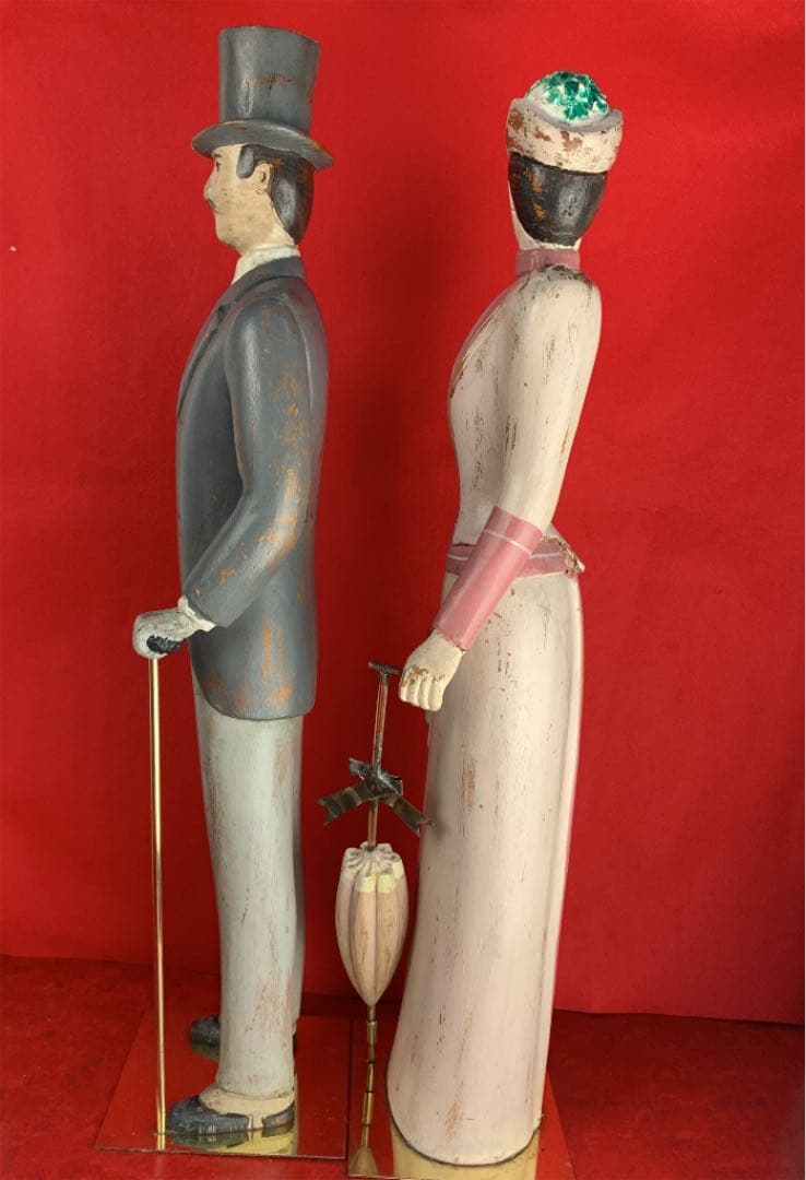 紳士淑女 木製 置物 アメリカ製