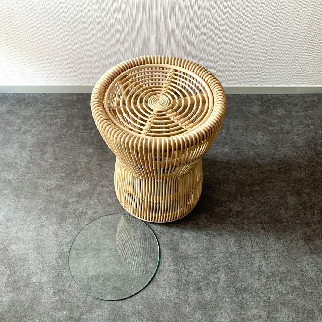 ラタンサイドテーブル