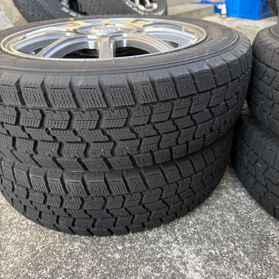 155/80R14 スタッドレスタイヤ 5スポークホイール　グッドイヤー