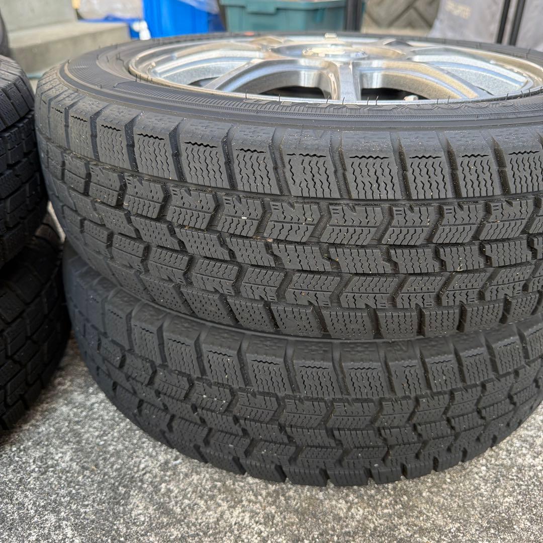 155/80R14 スタッドレスタイヤ 5スポークホイール　グッドイヤー