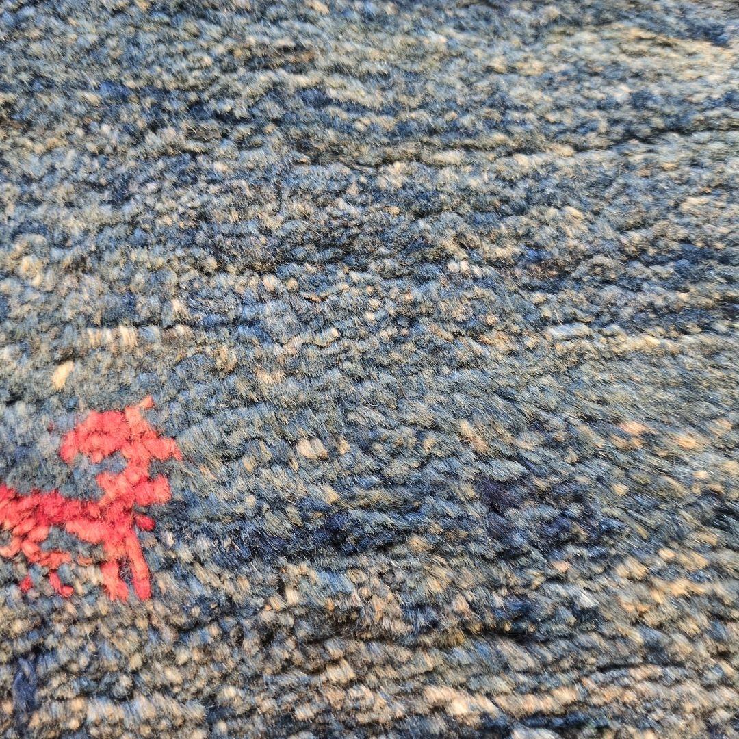 ギャッベ　ヴィンテージラグ　ペルシャ絨毯　手織り絨毯　ハンドメイド　草木染め