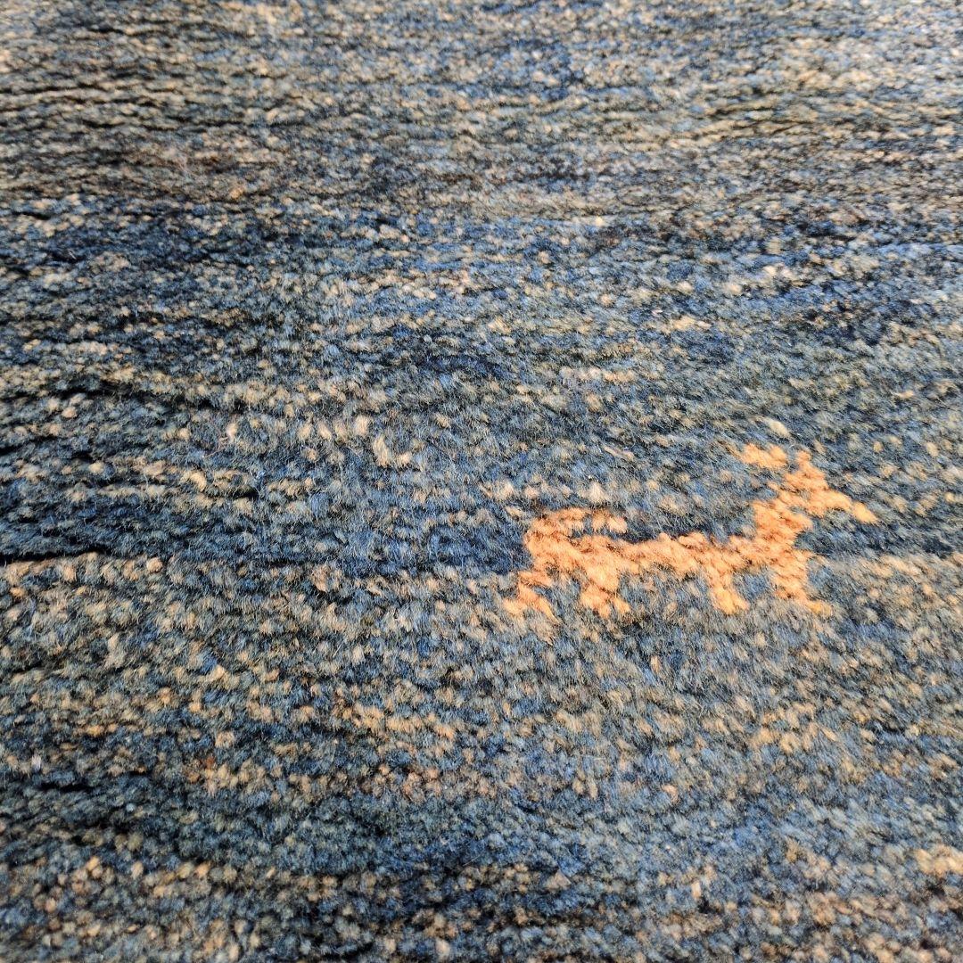 ギャッベ　ヴィンテージラグ　ペルシャ絨毯　手織り絨毯　ハンドメイド　草木染め