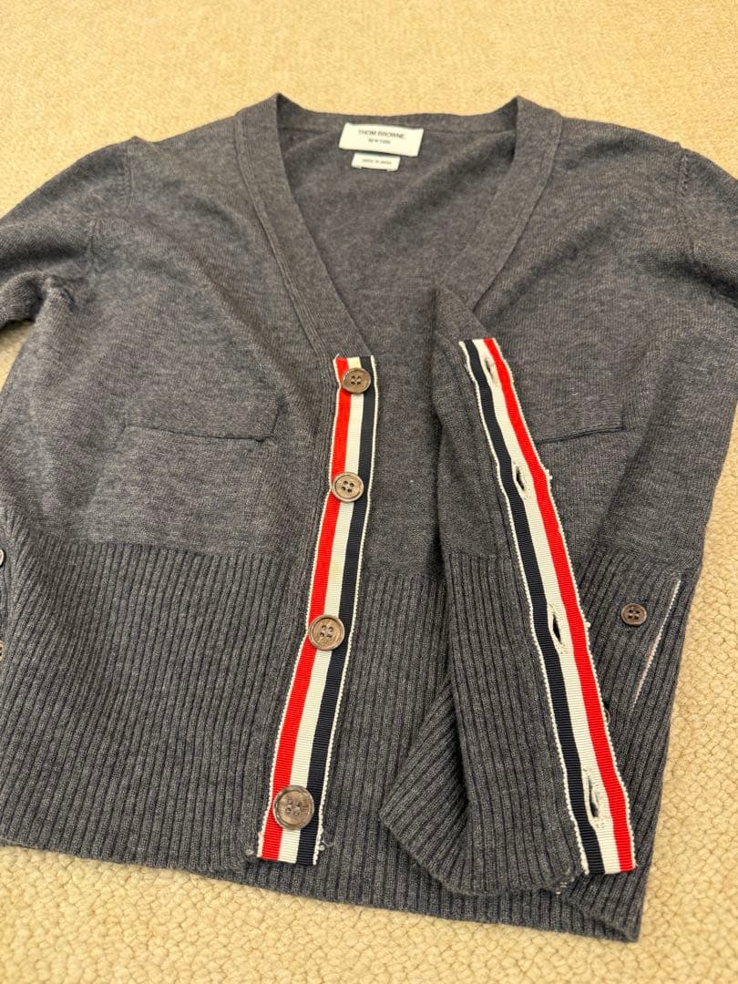 トムブラウン カーディガン チャコール サイズ1