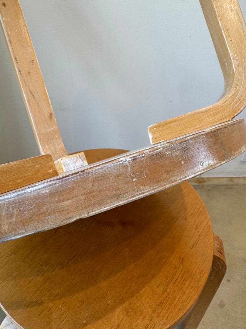 soy50年代stool60 Alvar Aalto ナチュラルトップ