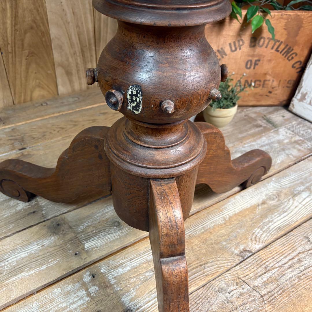 インドネシアアンティークビンテージ年代物特大テーブル木製ディスプレイ台デスク