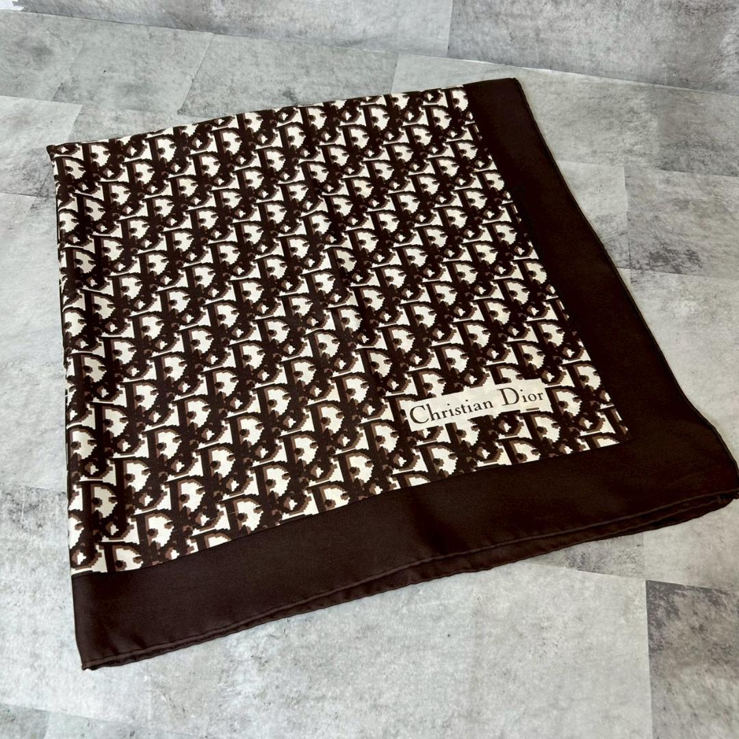 vintage Christian Dior トロッター柄 スカーフ RG320