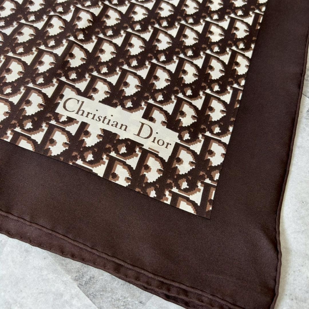 vintage Christian Dior トロッター柄 スカーフ RG320