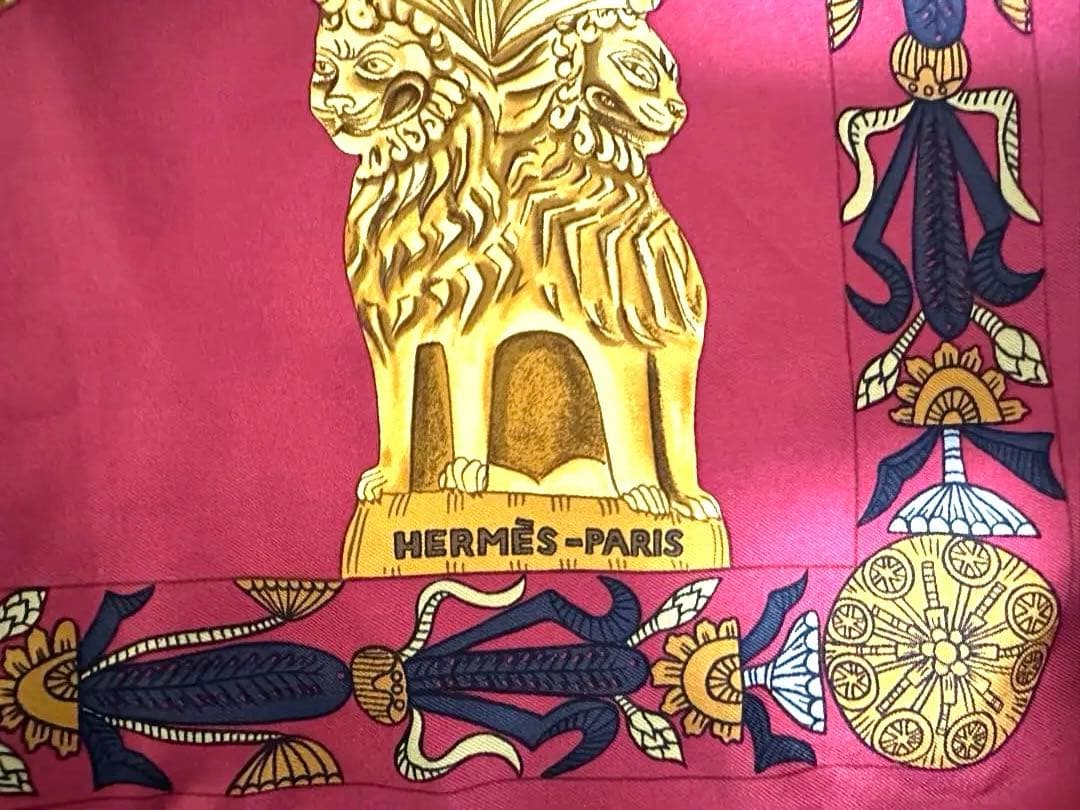 エルメス HERMES スカーフカレ90TORANA塔門