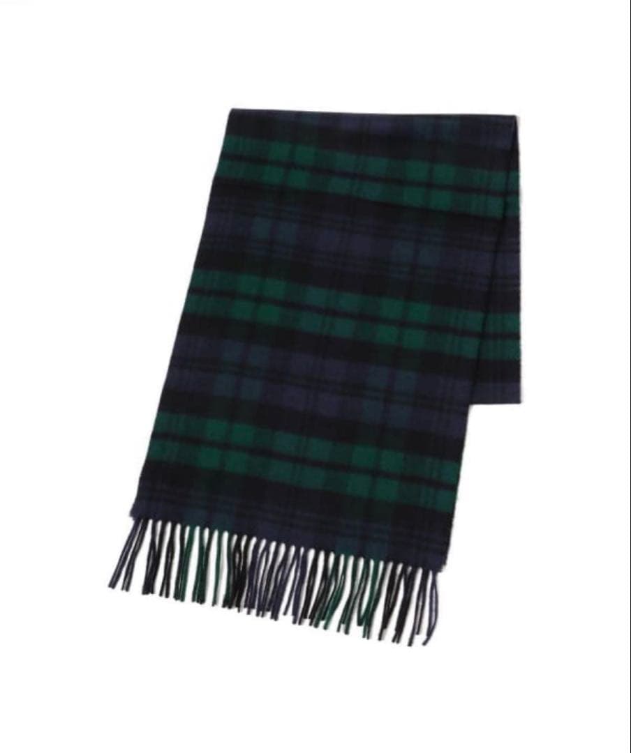 BEAMSF / Johnstons /カシミヤ タータンチェック マフラー