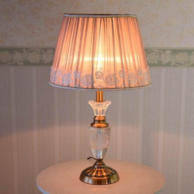 エレガント 薔薇のテーブルランプ 照明 ローズ