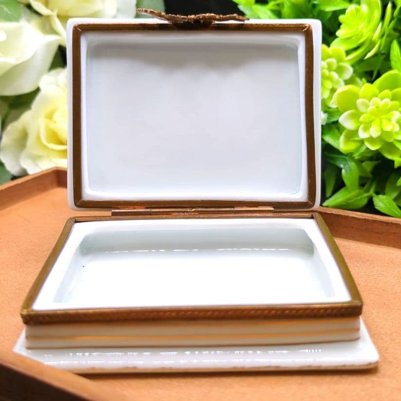 LIMOGES リモージュ トリンケットボックス 小物入れ ハンドペイント 花柄