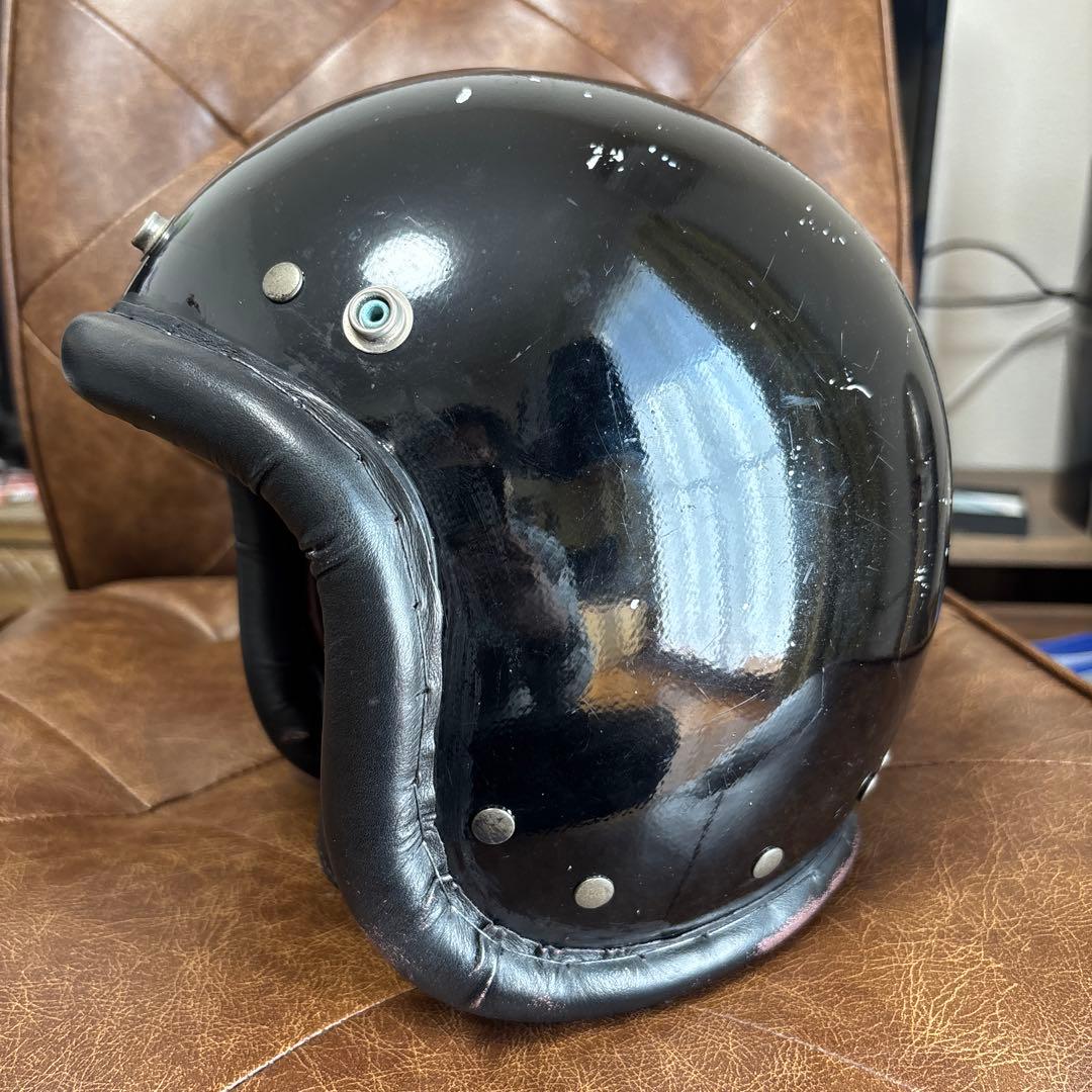 ノマドクロージング　ヘルメット　レザートリム　ブラック