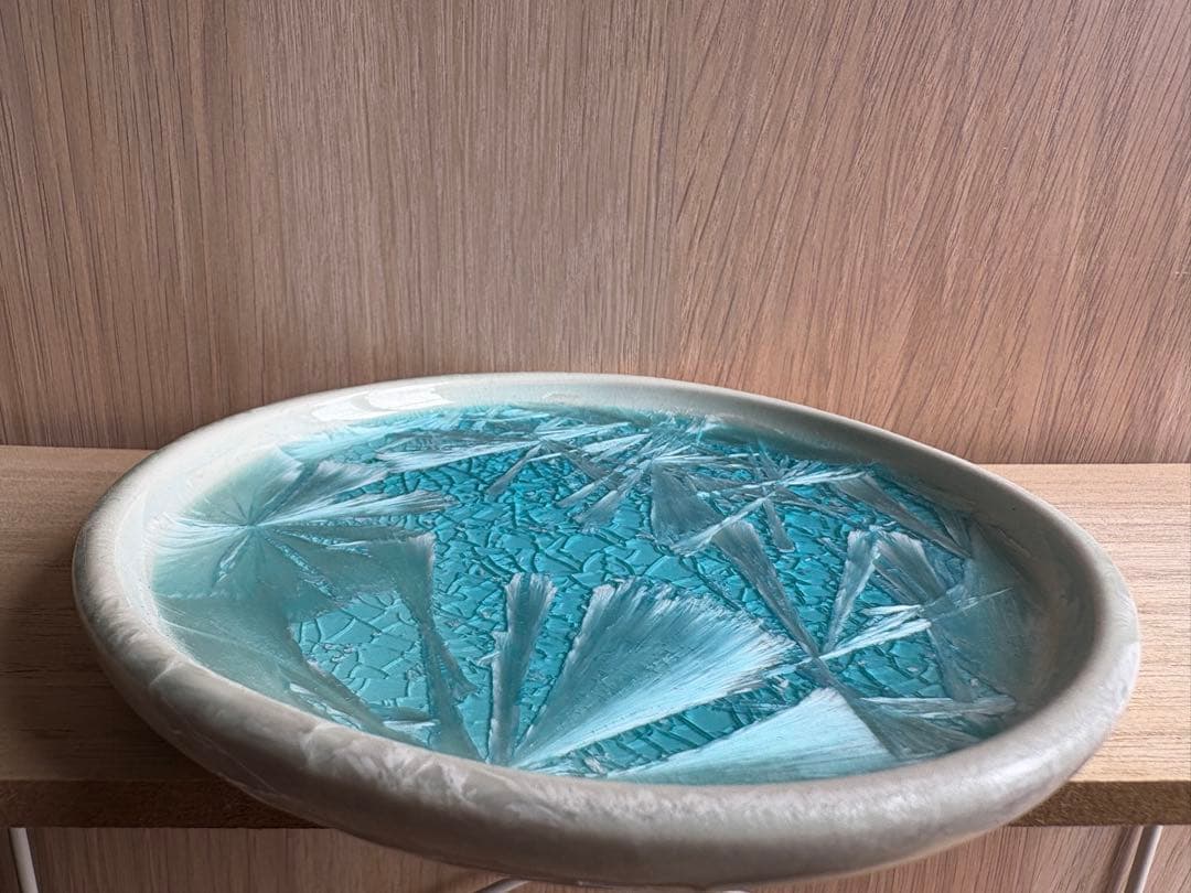 フランス作家 Jean Pierre Kohut 結晶釉 プレート