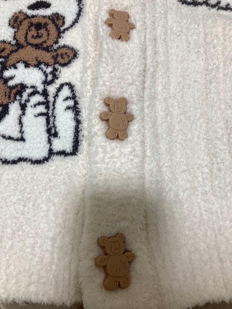 GELATO PIQUE SNOOPY×BEARジャガードショールカーディガン