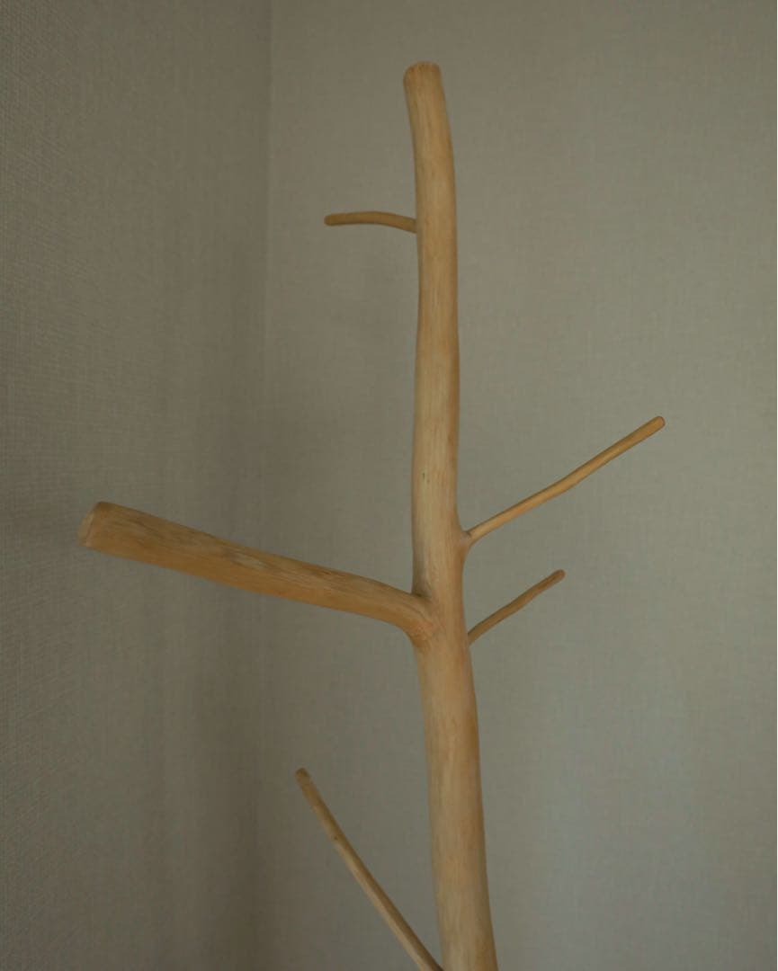 【天然木】木製コートハンガー・ラック✴︎帽子・バッグ・コート掛け・洋服掛け