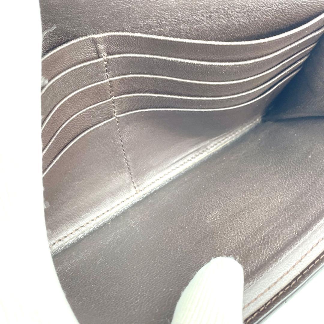 ボッテガヴェネタ　長財布　レザー　ダークブラウン　管理番号【b88】