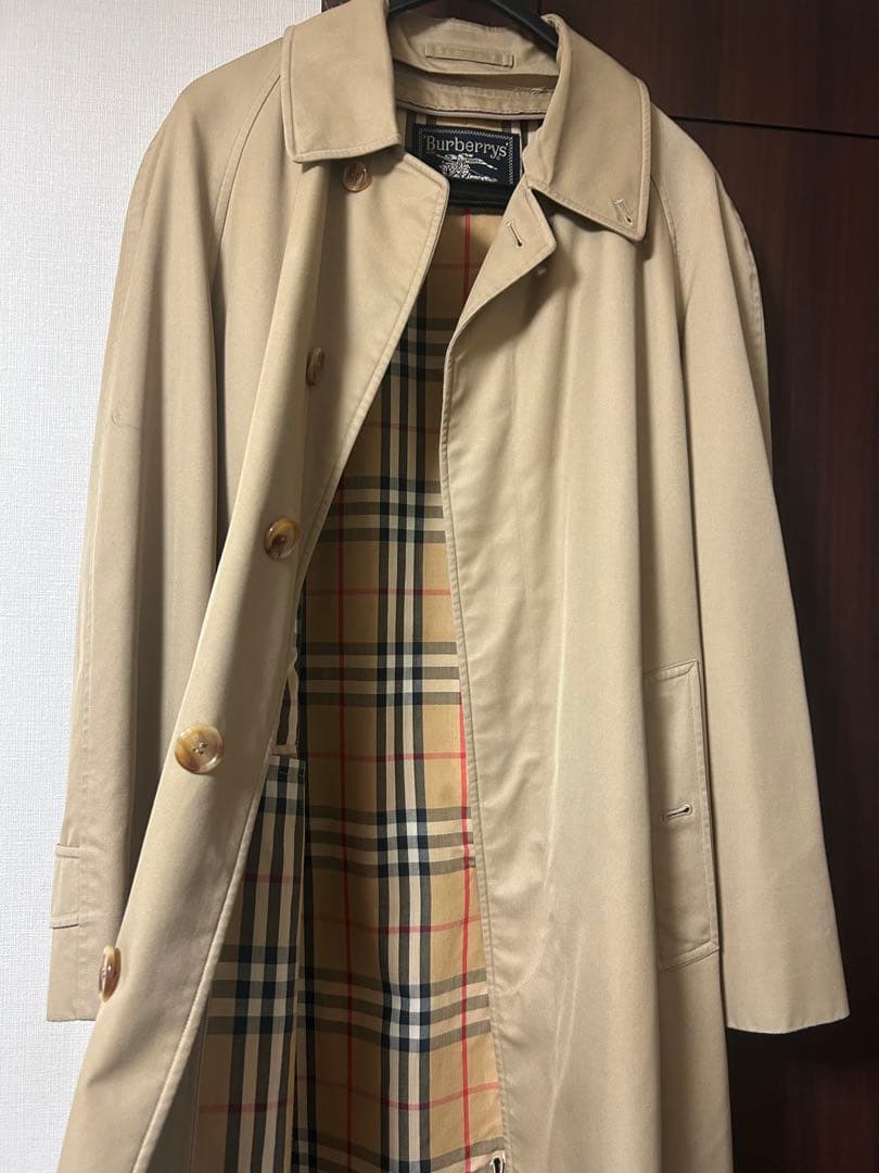 Burberry ベージュ ステンカラーコート　ライナー付き　ヴィンテージ