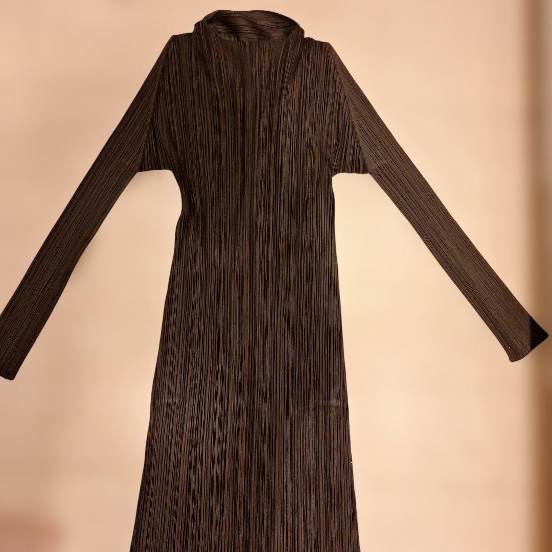 PLEATS PLEASE ブラウンワンピース