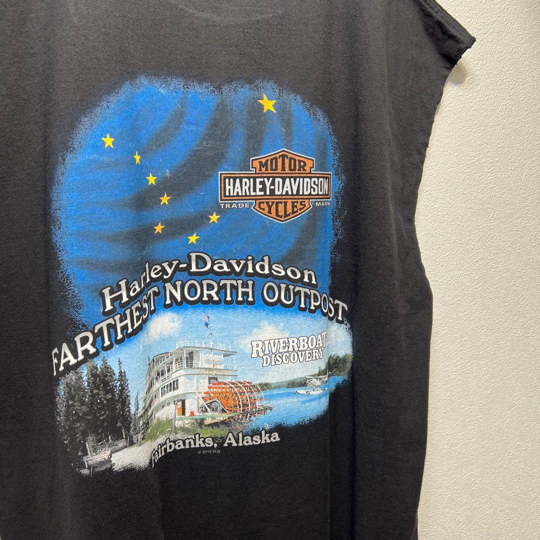 【希少】 古着 ハーレーダビッドゾン 両面プリントTシャツ ノースリーブ 2XL