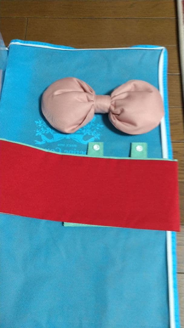 キャサリンコテージ　袴セット 140椿ベージュ×桃袴