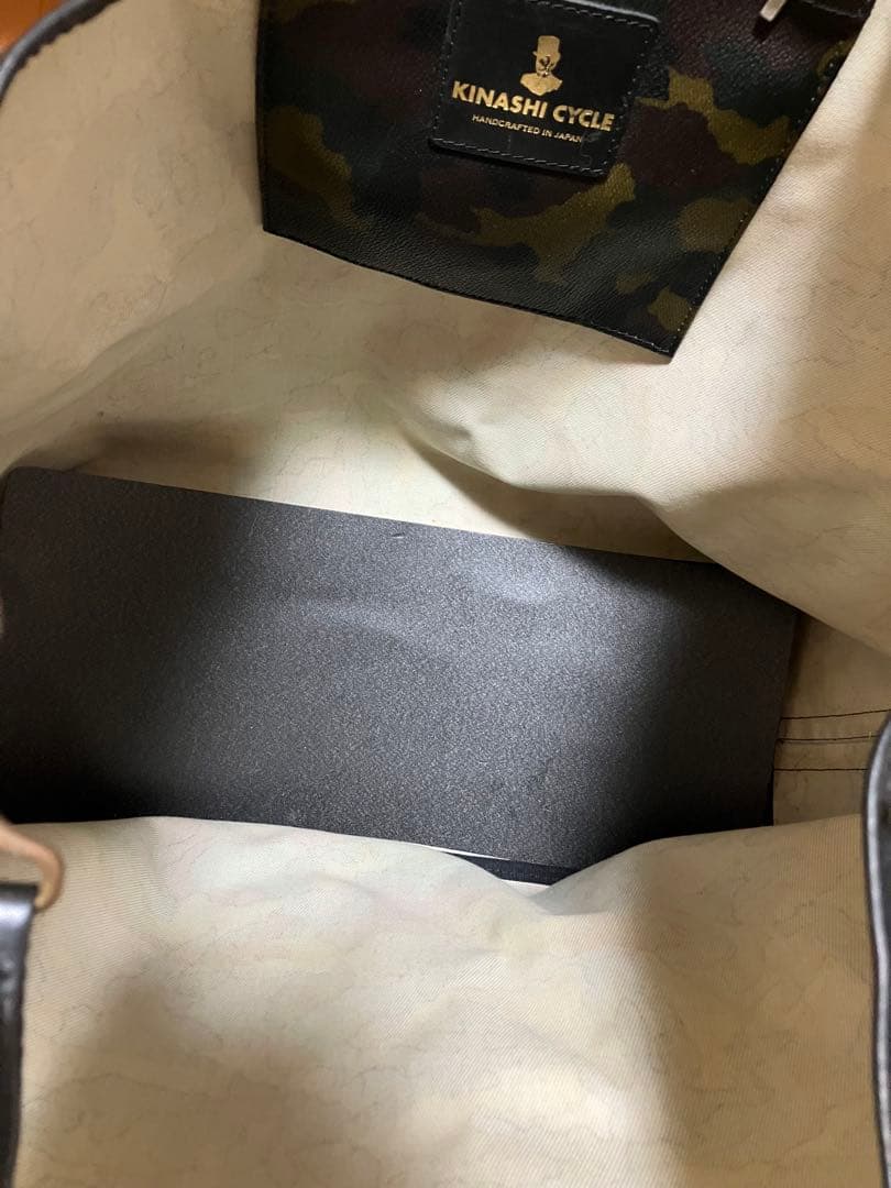 KINASHI CYCLE 迷彩柄トートバッグ