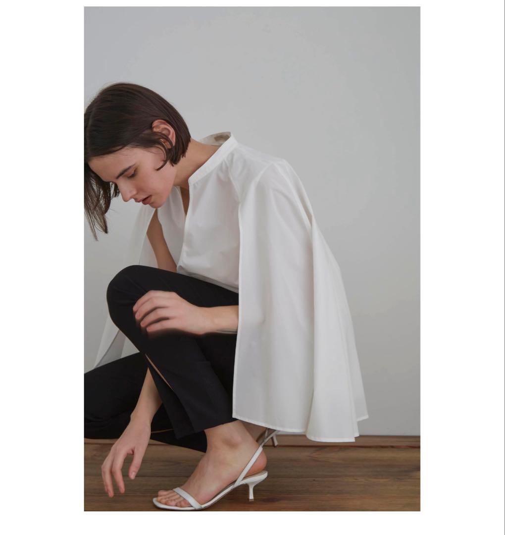 新品　2025年　ルフィル　ブロードケープブラウス