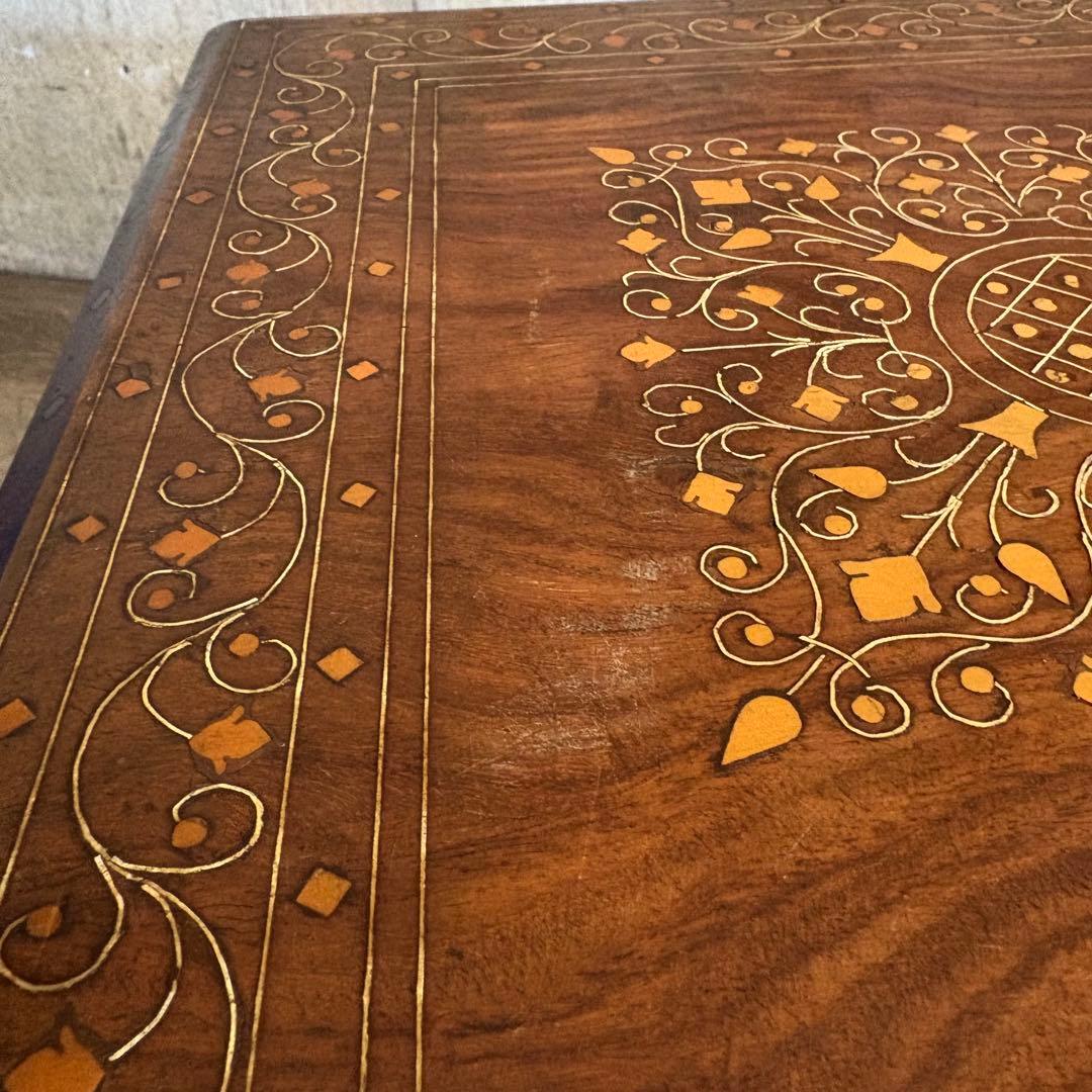 木象嵌　スクエア　サイドテーブル　ヴィンテージ