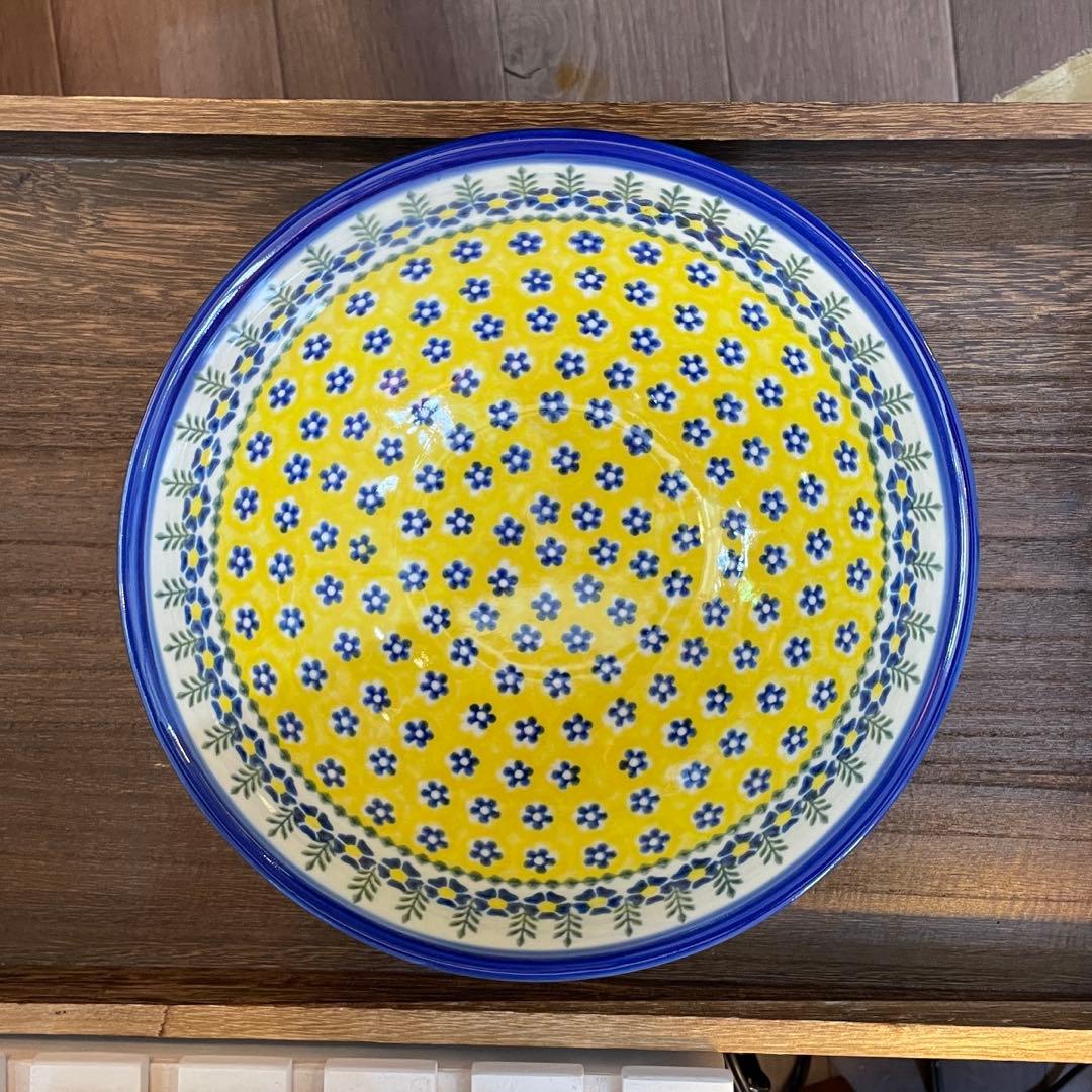 ポーリッシュポタリー＊ボウルφ23cm(V076-U198)