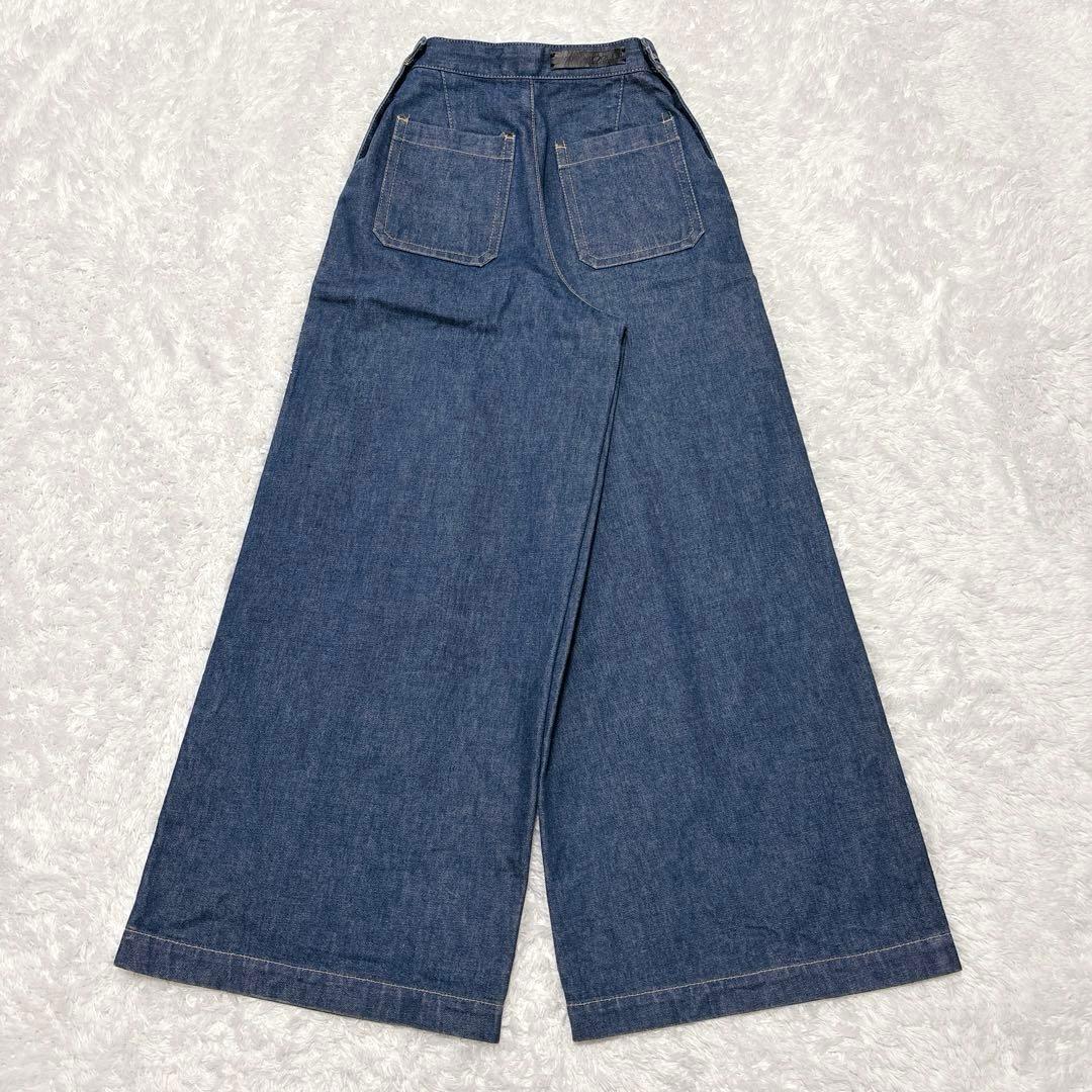 美品✨Drawer ドゥロワー ワイドデニム バギーパンツ ハイウエスト 36