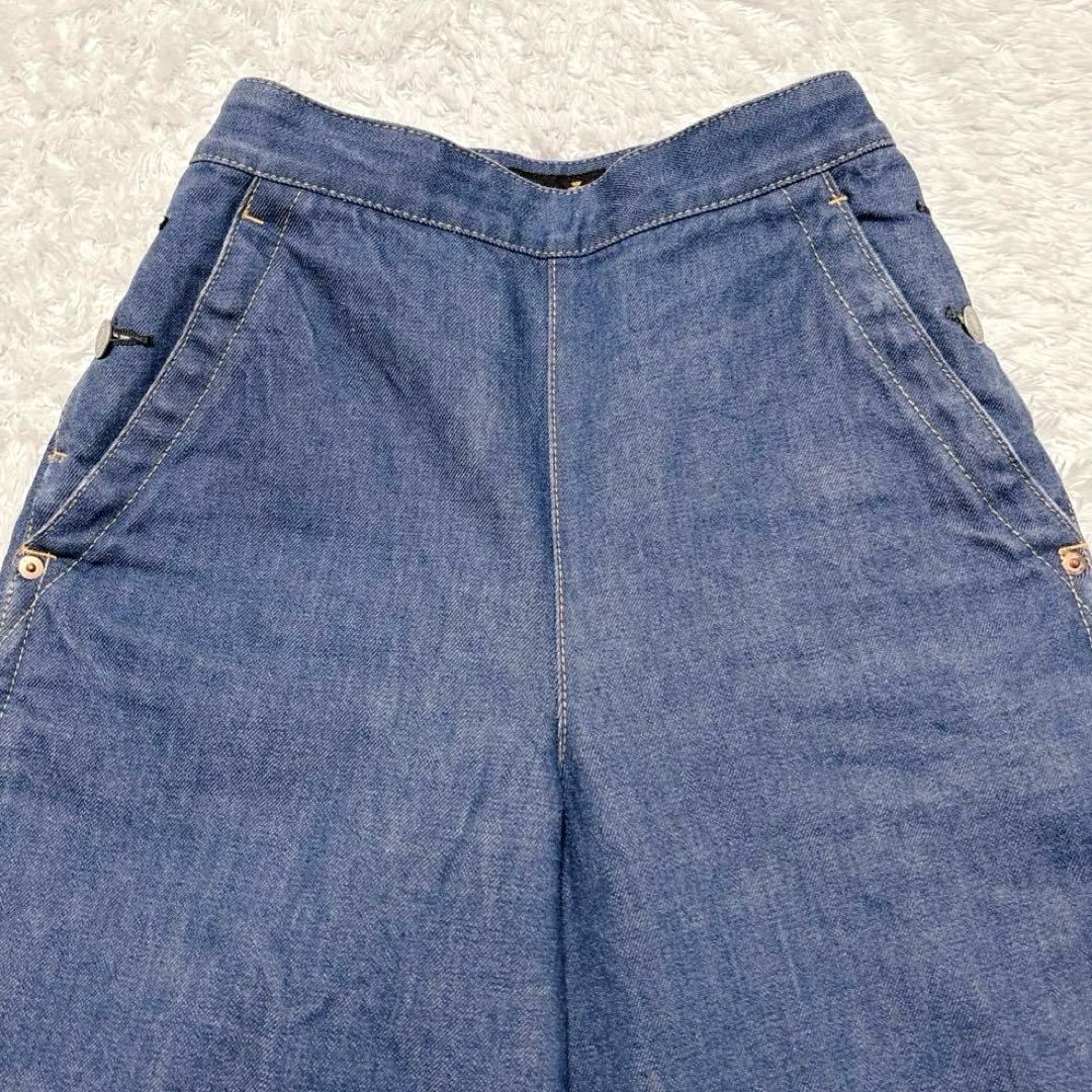 美品✨Drawer ドゥロワー ワイドデニム バギーパンツ ハイウエスト 36