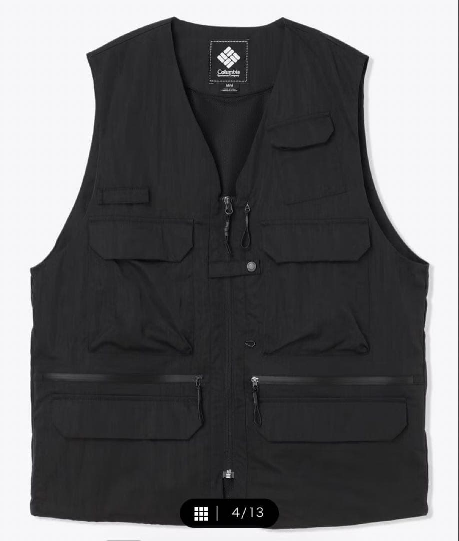 COLUMBIA BLACK LABEL ログリバーベスト ブラック　M