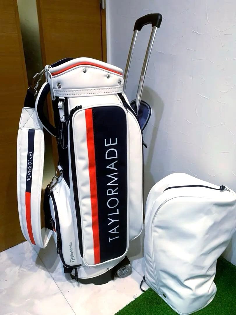 希少　ほぼ未使用　テーラーメイド　キャスター　キャディバッグ　メンズ　レディース