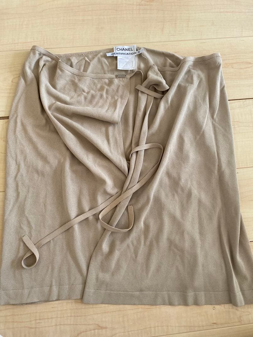 CHANEL ベージュ ラップスカート