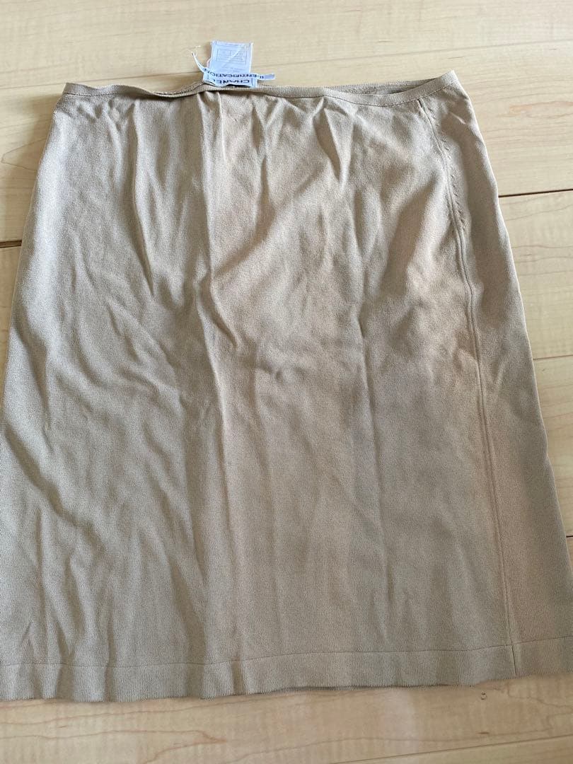 CHANEL ベージュ ラップスカート