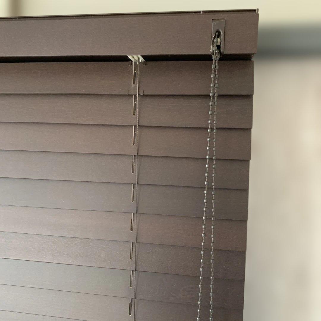 ウッドブラインド　　タチカワ メーカー品　ダークブラウン