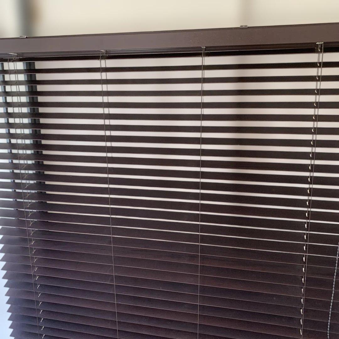 ウッドブラインド　　タチカワ メーカー品　ダークブラウン