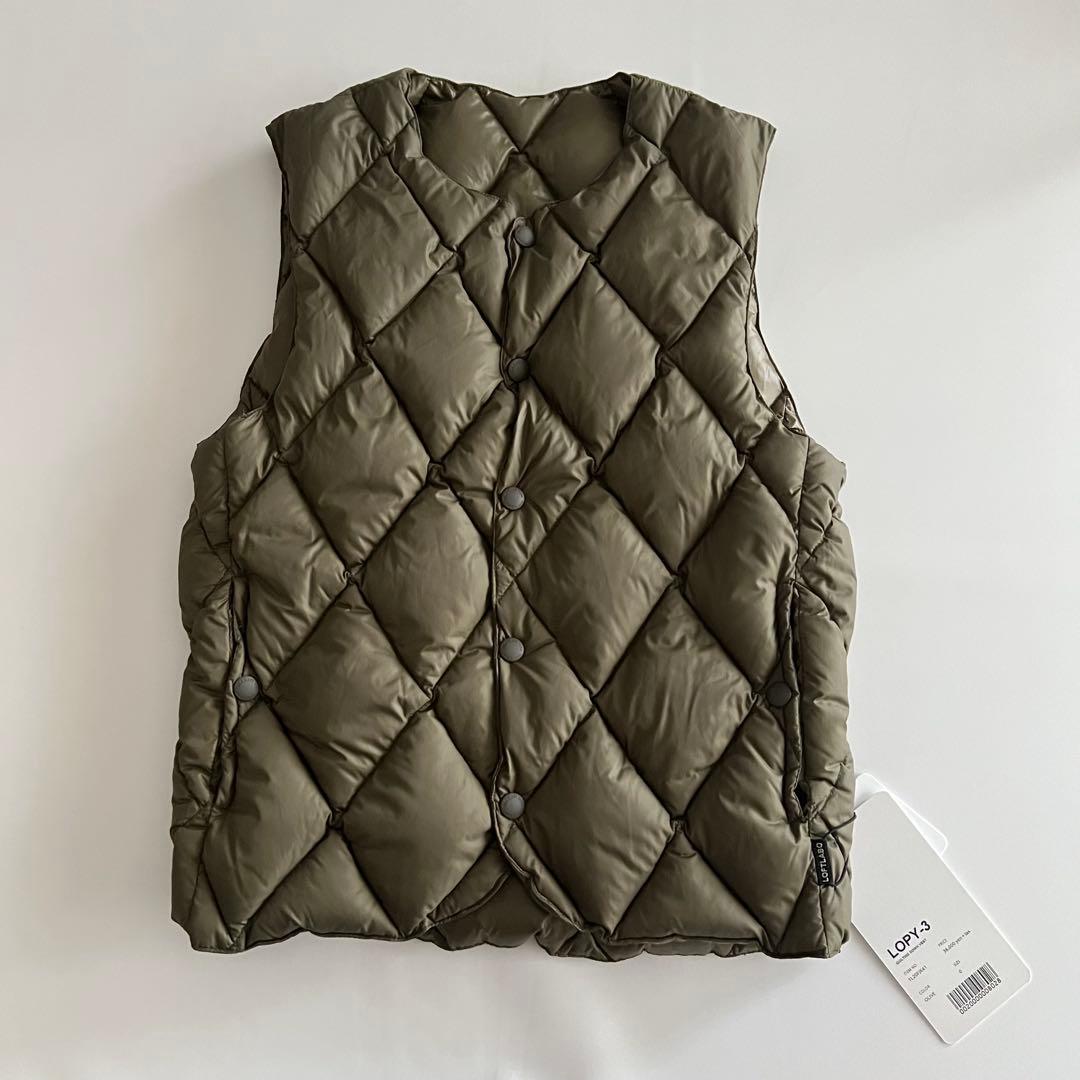 ロフトラボ キルティングダウンベスト オリーブ XS⭐︎タグ付き未使用品